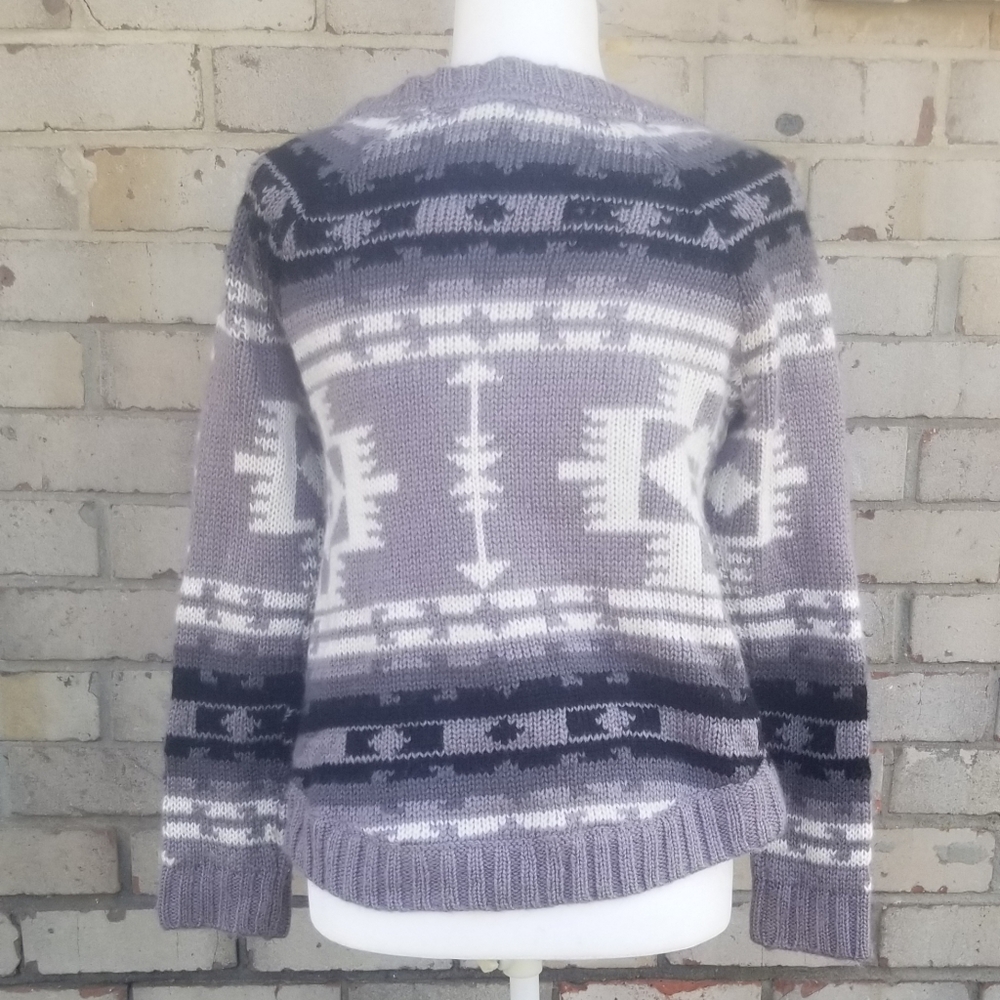 Roxy Aztec Print Crew Neck Sweater - Picture 7 of 7
